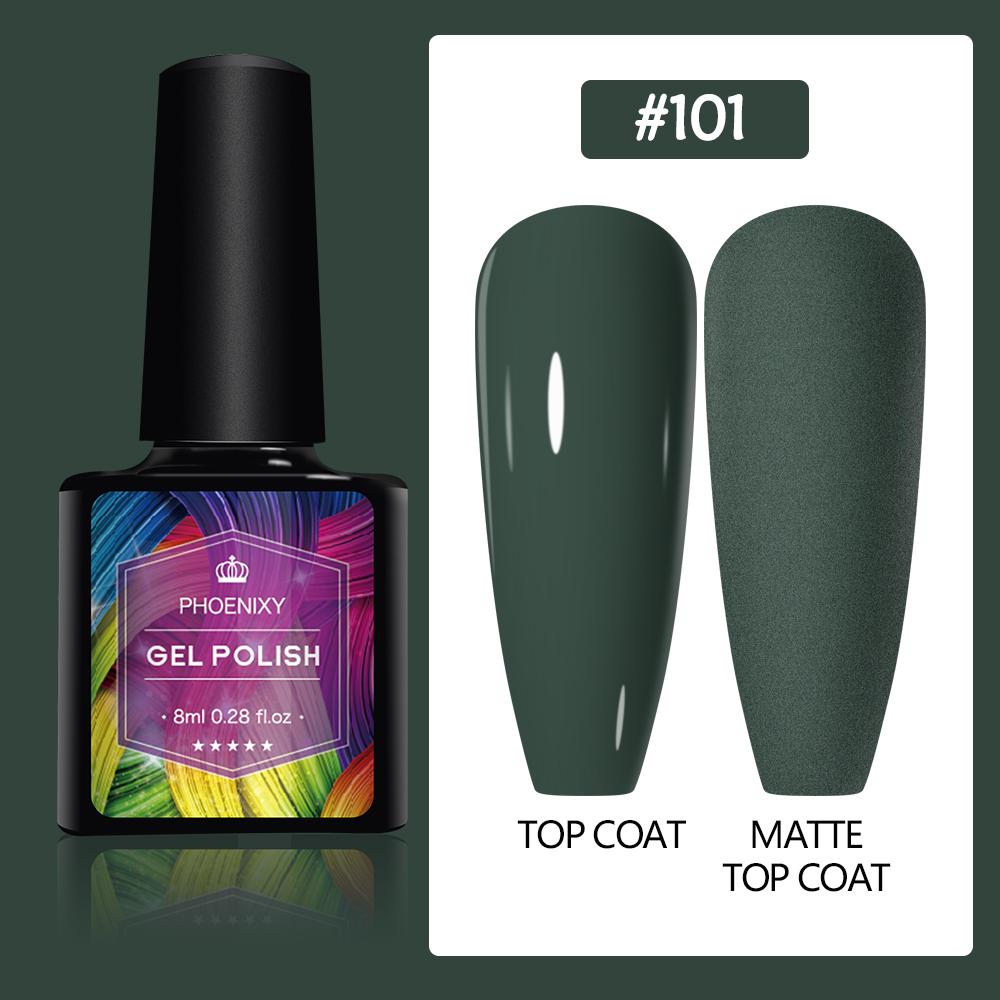 PHOENIXY 8 мл гель-лак для ногтей, полуперманентный гель, блестящий гель, отмачиваемый блестящий стартовый набор, маникюрный набор для маникюрного салона
