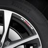 Aluminum Auto Racing Car Wheel Hub Sticker Rim Decal Badge For FIAT Abarth 500 Panda Bravo Punto Tipo Linea Ducato Accessories