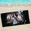 Хоррор-игра A-Alice Madness Returns Аниме Пляжное полотенце для плавания Мягкое впитывающее мочалка Детские подарки Для путешествий Кемпинга Тренажерного зала