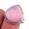 Natural Pink Opal Gemstone 925 Solid Sterling Silver Jewelry Ring Size 8 m2V14
