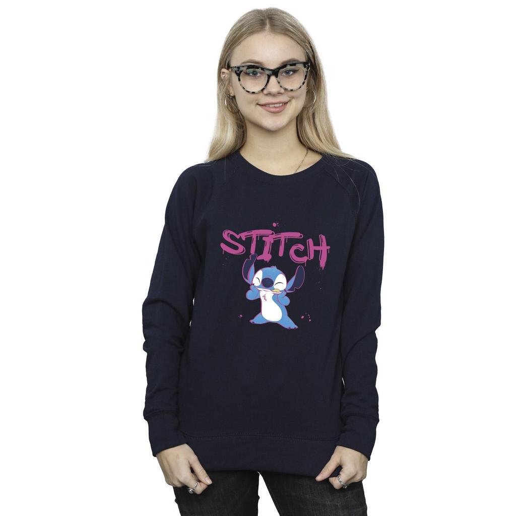 Disney Womens/Ladies Lilo And Stitch Graffiti Sweatshirt