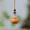 1/12Pcs Creative Twelve Zodiac Carving Wooden Keychain Pendant Chinese Zodiac Wood Carving Phone Chain Bag Decoration Gifts