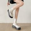 White French Retro Platform Small Leather Shoes Women's 2025 New Summer Skirt JK Shallow Mouth Mary Jane Single Shoes