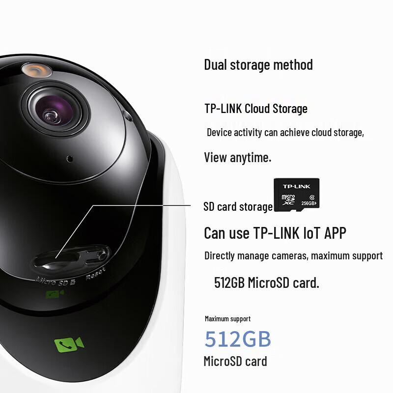 TP-LINK TL-IPC45DL 5MP HD Wi-Fi Pan/Tilt Security Camera CN plug (adapter included)