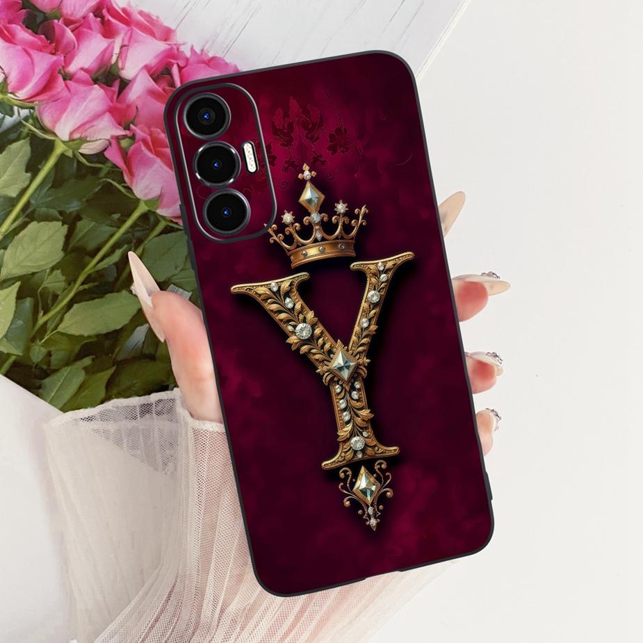 Чехол для Tecno Pova Pova2 Pova3 LD7 LE7 LF7n Крутая Корона Буквы Чехол Мягкий ТПУ Чехол для Телефона Для Tecno Pova 3 Pova Neo3 LH6n Fundas