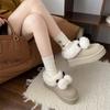 Snow Boots Women's 2025 Winter Thick-soled Cute Fluffy Women's Boots Piled Warm Short Boots Cotton Shoes New Soft-soled Short Boots
