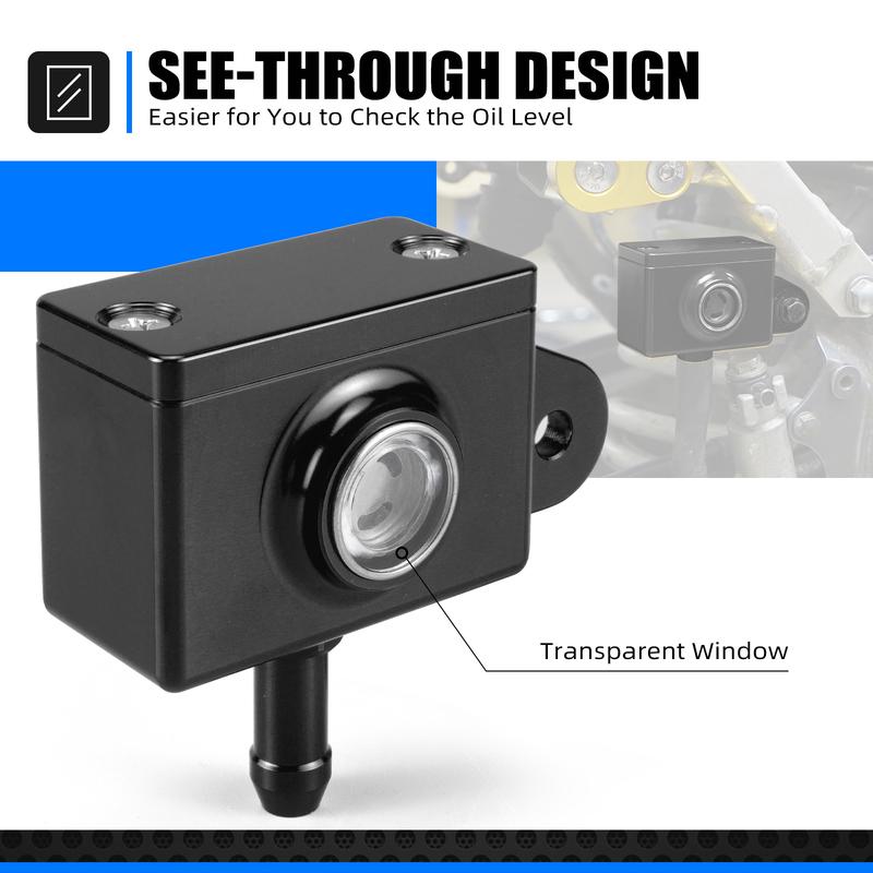 NICECNC For Suzuki DRZ400S DRZ400SM DR-Z 400S DR-Z 400SM 2000-2024 Aluminum Rear Brake Master Cylinder Reservoir Cover Cap