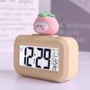 Alarm Clock Easy To Read Time Date Temperature Display LCD Screen Cartoon Decor 8 Different Ringtone Digital Clock Bedrooms Travel Alarm Clock