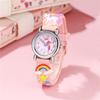 1PC Cute Candy Color Silicone Strap Unicorn Pattern Quartz Children's Cartoon Watch