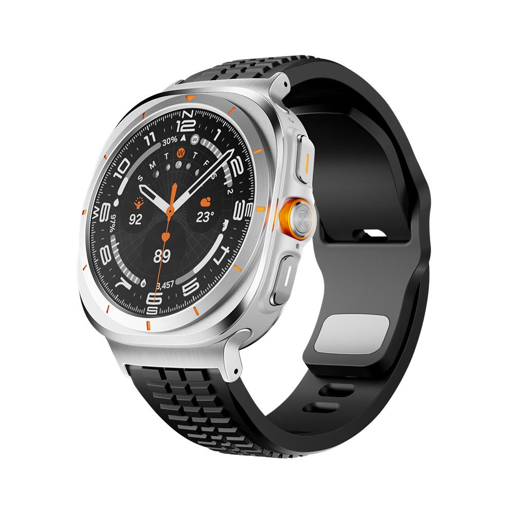 Спортивный силиконовый ремешок для Samsung Galaxy Watch Ultra 2025 Браслет Мужской наручный ремешок для Samsung Galaxy Watch Ultra 47 мм 2024 Correa