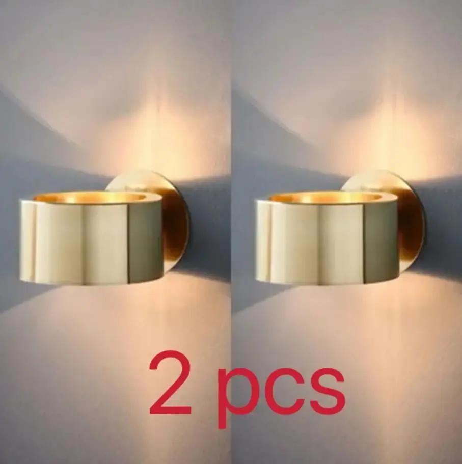 1/2pcs Modern Wall Lamp Bedroom Bedside Sconce Light Hotel Living Room Decoration Background Indoor Nordic Simple Fixtures