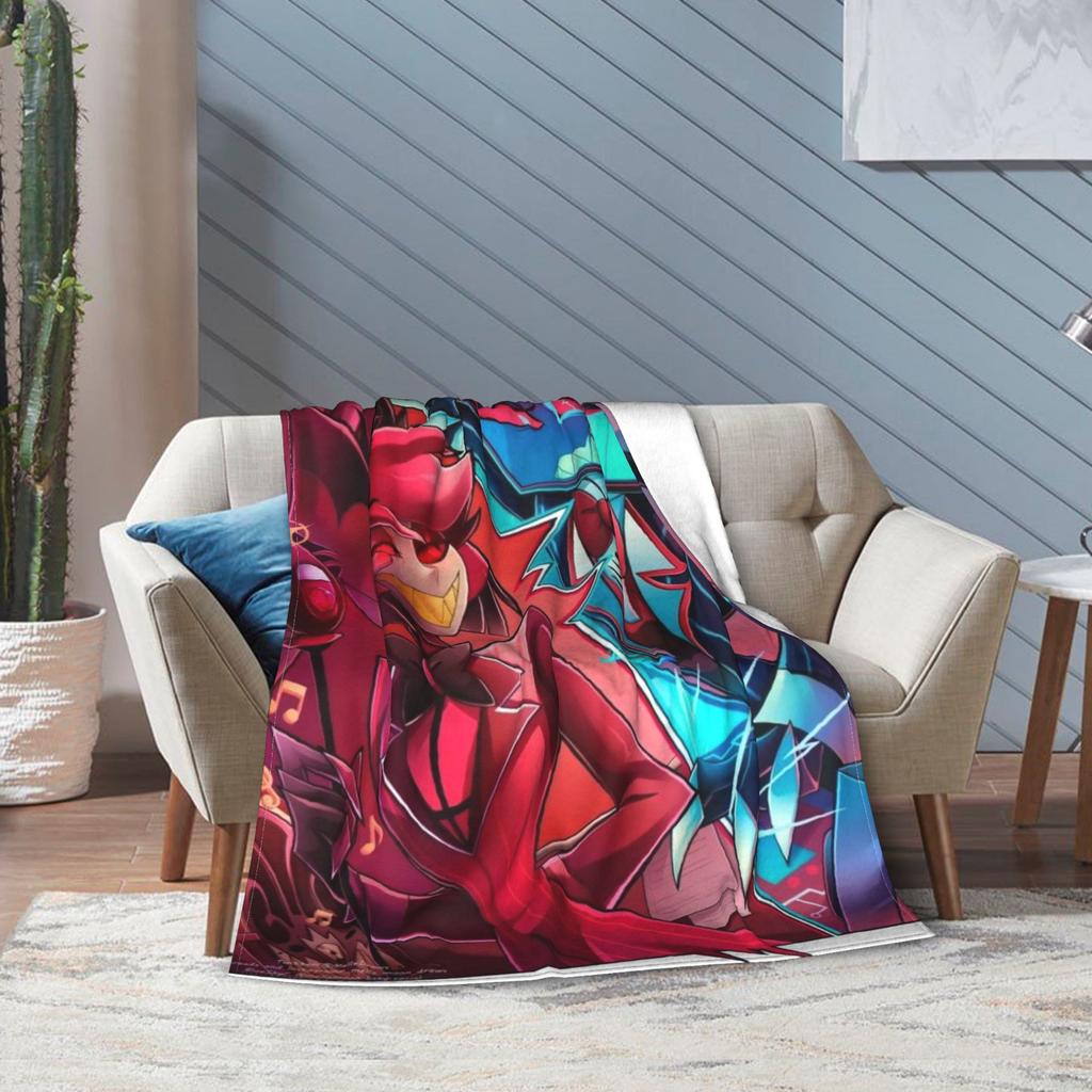 H-Hazbins H-Hotels vox 2 Cartoon Anime Blanket Multi-size Soft Fuzzy Plush Throw Blankets for Sofa Couch and Bed