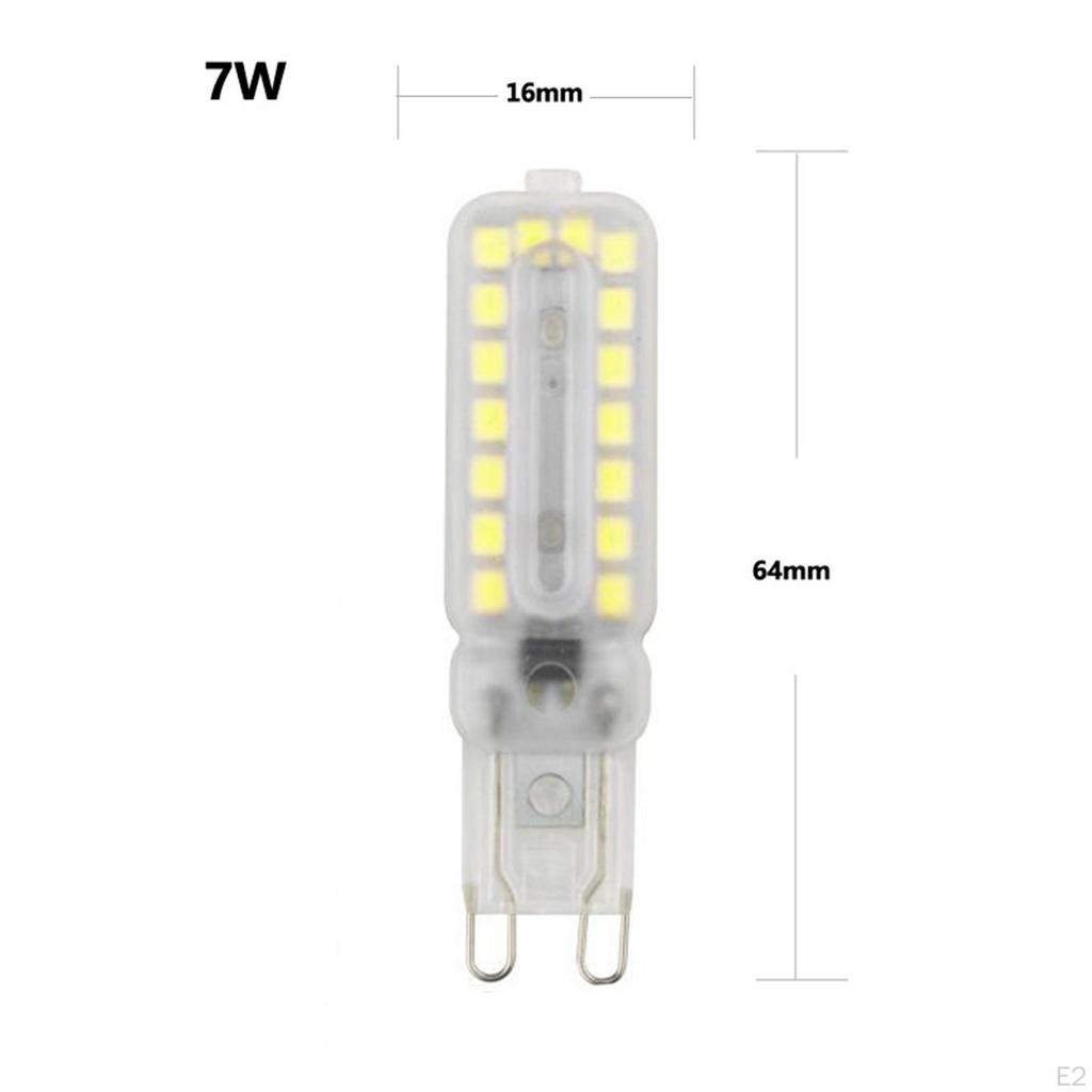 4 Pieces G9 LED Bulb Corn Light Fixture 7W Base Bi Pin Chandelier Bulbs