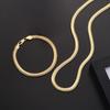 6 мм змеиные кости ожерелья браслеты s925 посеребренные 18-каратное золото ювелирные наборы для мужчин женщин модные подарки