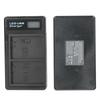 Plastic Battery Charger with LCD Display Camera Battery Double Charging for LPE5