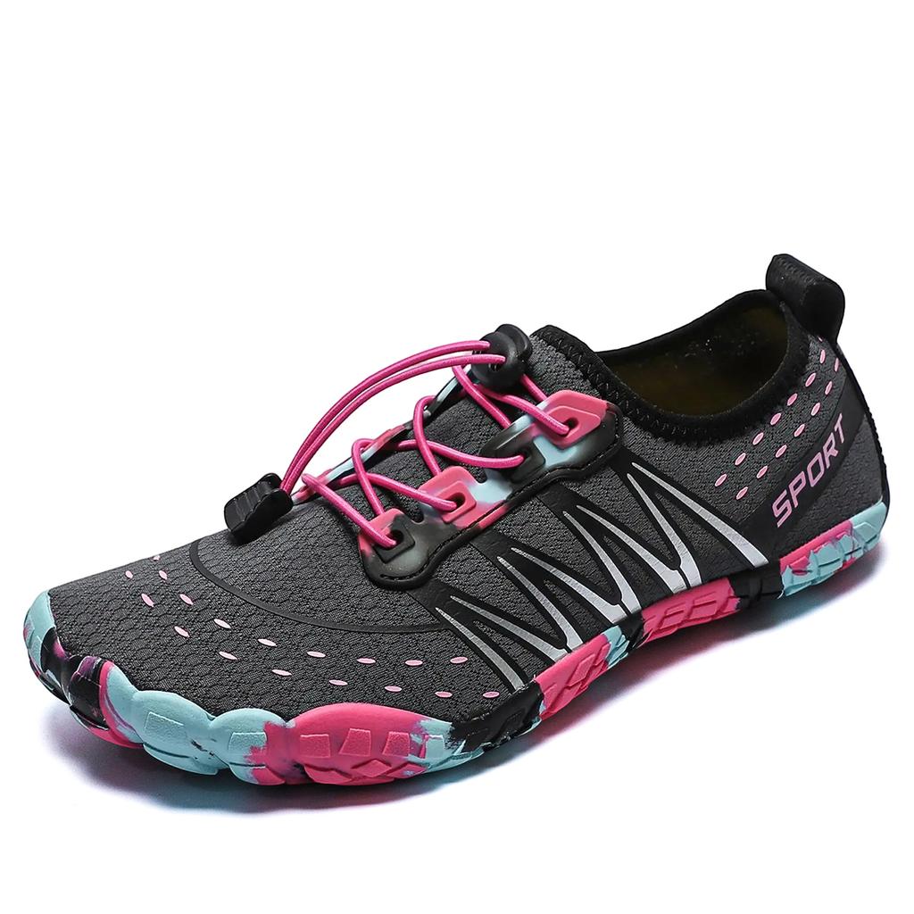 Couple River Tracing Shoes for Outdoor Hiking Five Finger Anti Slip Wear-resistant Beach Swimming Fishing Water Skiing Shoes