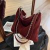Vintage Suede Tote Bag For Women Autumn Winter New Large Capacity Commute Shoulder Crossbody Bags Fashion Trend Underarm Bags CLE