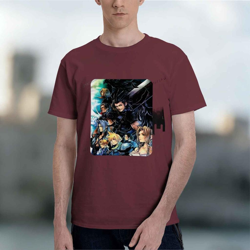 Anime Style Unisexs Tshirt Final Fantasy Characters Design Summer Casual Wear Gift For Gamers And Fans 2026 New Model Shortsleev