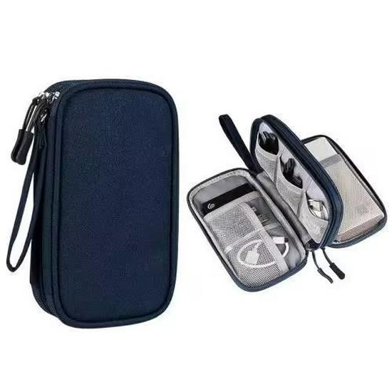 Travel Cable Organizer: Charger & Power Bank Storage, USB Flash Drive & Earphone Case.