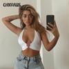Summer Camisole Women's Solid Colour Neckless Sexy Low Cut Slimming Tank Top