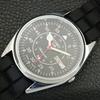 ОТРЕМОНТИРОВАННЫЕ МУЖСКИЕ ВИНТАЖНЫЕ ЧЕРНЫЕ ЧАСЫ SEIKO 5 AUTOMATIC 6309A JAPAN a442284-1