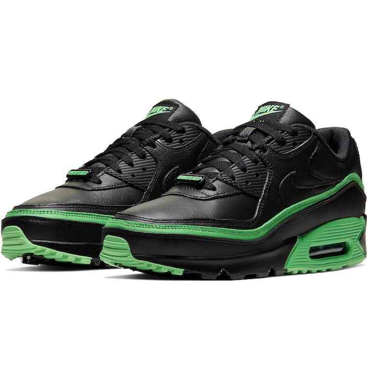 Nike Air Max 90 Undefeated Черно-зеленые CJ7197-004