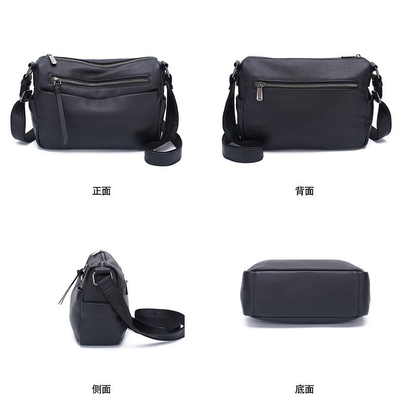 Leather Messenger Bag Large Capacity Multi-layer Practical and Simple New Commuter Shoulder Messenger Bag