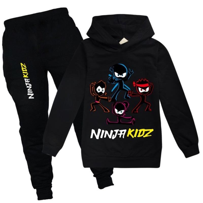 NINJA KIDZ Детский бутик одежды, оптовая продажа, хлопковая детская одежда, футболка для девочек, штаны, костюм, школьная одежда для мальчиков, толстовки для маленьких детей
