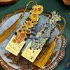 with Tassel Metal Hollow Bookmark Exquisite Reading Stationery  Book Lovers
