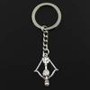 Fashion Keychain 34x20mm Crossbow Bow Bronze Silver Color Pendants DIY Men Jewelry Car Key Chain Ring Holder Souvenir For Gift