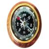 Vintage Nautical Paper Weight Desk Compass (Dome Shaped, Round Magnetic Dial, Wooden Base, 3 Inch )
