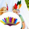 Faux Feather Headpiece for Kids Fancy Dress Boys Grils Evening Party Cosplay