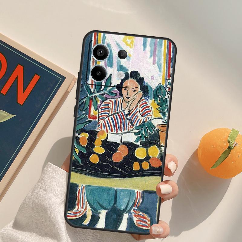 Чехол для телефона Henri Matisse Art Painting для Xiaomi Redmi Note 9 10 11 12 13 14 Pro 9S 10S 11S 12S Redmi 13C 10C 12C 14C