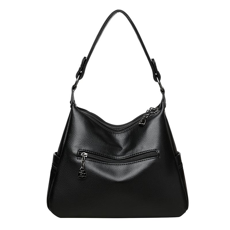 Мягкая кожаная сумка через плечо Женская сумка-тоут Большая вместимость Сумка кроссбоди