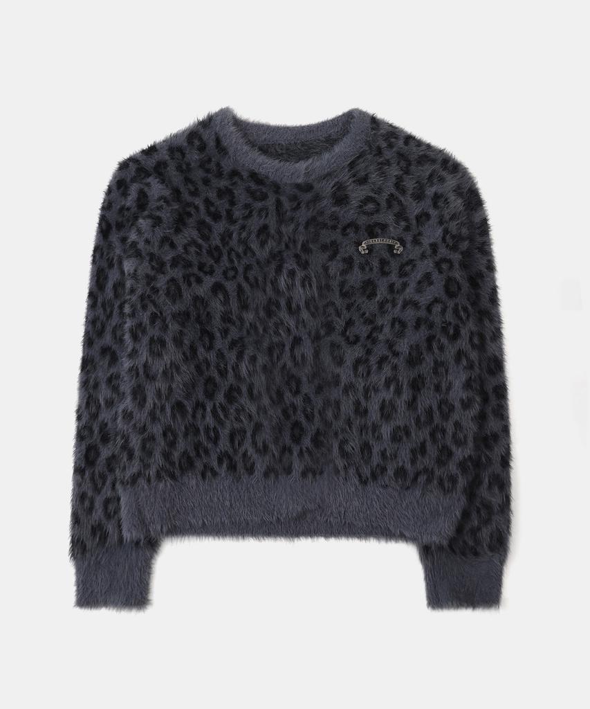 BADBLOOD Viper Mohair Sweater - Black Leopard