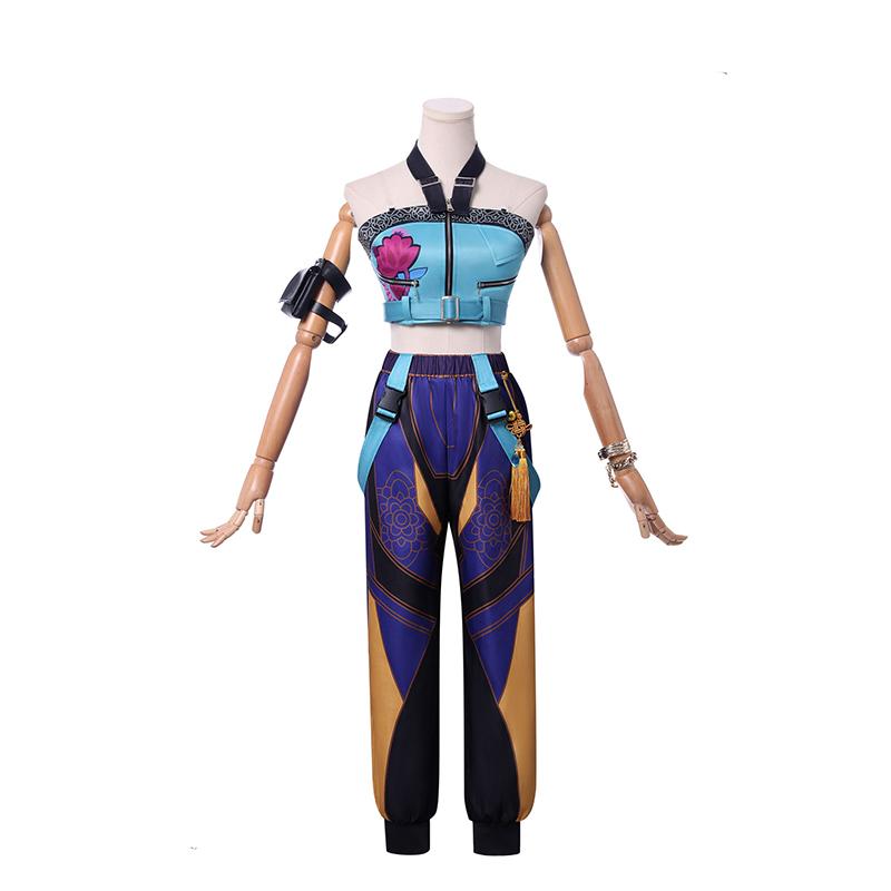 Аниме K-pop Костюм для косплея Охотников на демонов для женщин Зои Косплей Фэнтези Наряды для ролевых игр Кольцо Хэллоуин Карнавальная вечеринка Костюм