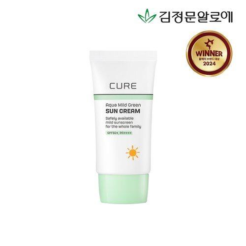 Kim Jeong Moon Aloe Солнцезащитный крем Cure Mild Green (Минеральный солнцезащитный крем) 40мл_630755