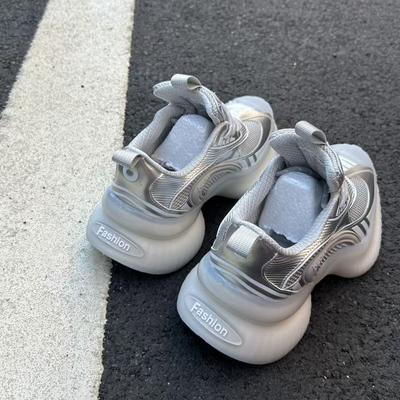 Кроссовки для стримеров пара новые универсальные повседневные женские кроссовки на толстой подошве с увеличением роста