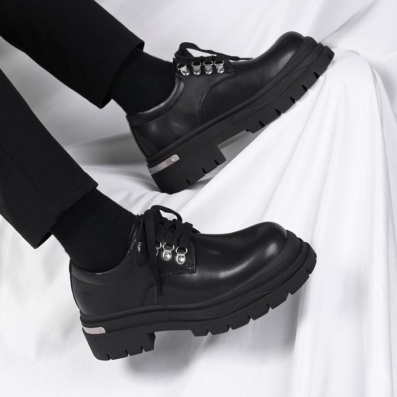 Модные мужские туфли дерби на толстой подошве Модные и универсальные стили дизайна Для отдыха на свежем воздухе Для повседневного офиса Свадебная обувь жениха