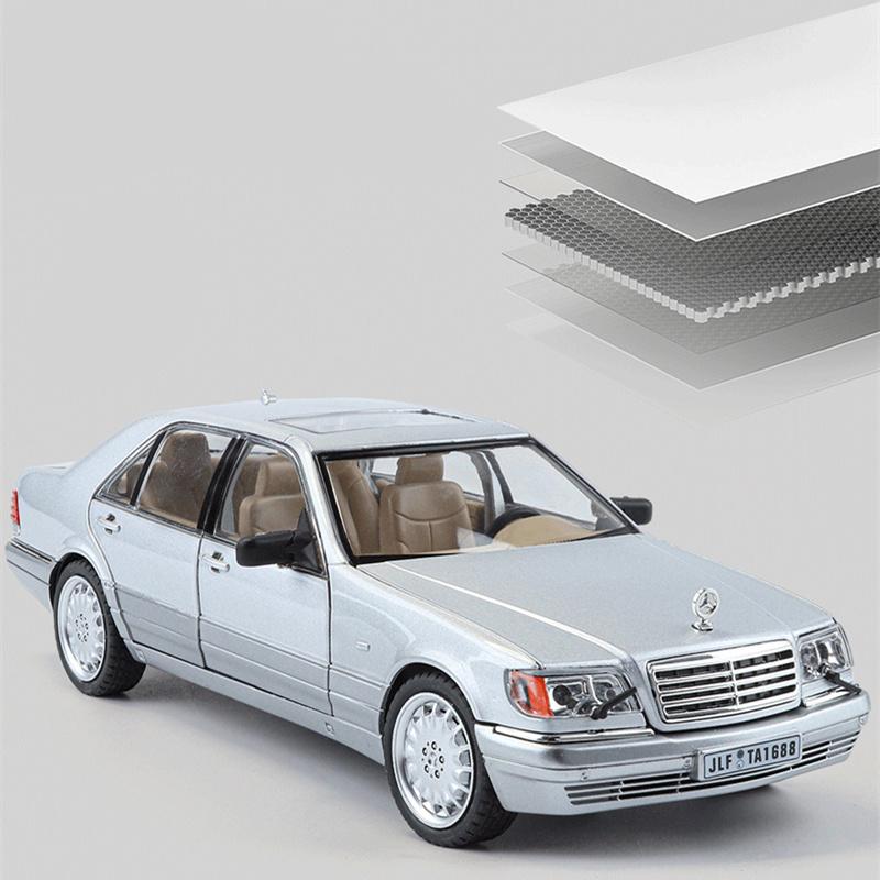 Масштаб 1/24 BENZ W140 S320 SEL Street Edition сплав ретро старая модель автомобиля литые металлические классические автомобили транспортные средства модель звук свет детские игрушки подарок