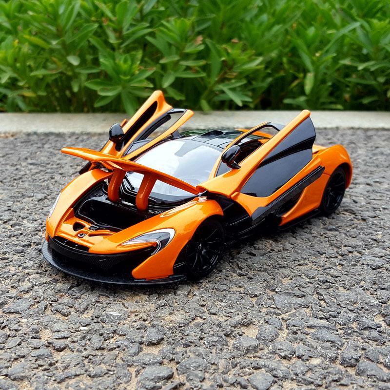 1:24 отлитых под давлением игрушечных легкосплавных автомобиля суперкара McLaren P1; Игрушечный транспорт Модель автомобиля Миниатюрная масштабная модель автомобиля Игрушки для детей