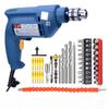Dongcheng Hand Electric Drill Household Electric Screwdriver J1Z-FF05-10A Self-locking Forward and Reverse Speed Regulation 500W High Power