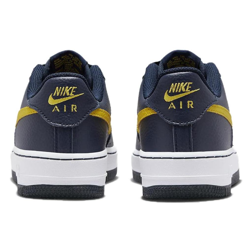 Nike Кроссовки детские Air Force 1 GS Obsidian Opti Yellow сине-белые DV7762-400