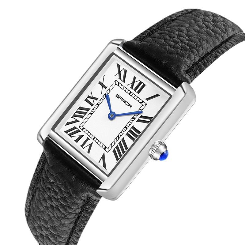 Новая пара кварцевых часов с ремешком, модная тенденция, простые индивидуальные креативные кварцевые мужские и женские часы