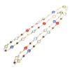 Colorful Neck Chain Beads Necklace Adjustable Chain Necklace Stylish Neck Jewelry Suitable for Women and Girl Present
