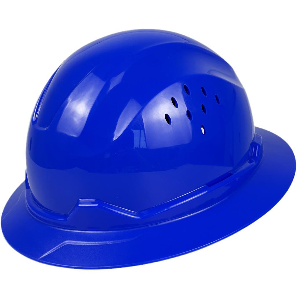 Full Brim Hard Hat For Engineer Construction Work Cap For Men ANSI Approved HDPE Safety Helmet with 6 Point Adjustable