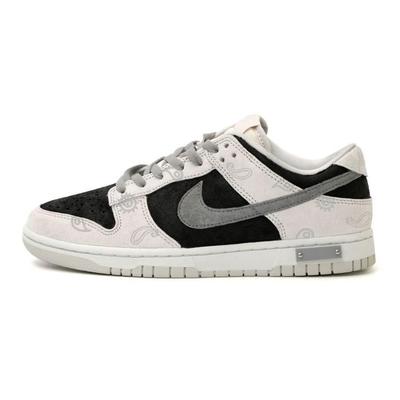 Кроссовки Dunk Low Retro PRM Низкие Скейтбордические Мужские Черно-Бело-Серые DD8338-001(Команда15-)