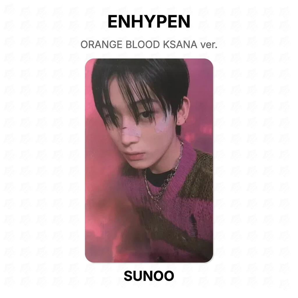 ENHYPEN ORANGE BLOOD KSANA версия. Официальная фотокарта
