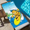 cute fun cartoon art cat Towel soft Beach Towels Trip swim Pool bathing G-GarfieldS Towel Gym Spa home Decor Gift Holiday