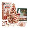 Unique Desk Accessories DIY Christmas Tree Beading Kit for Adults Beginners, Handmade 3D Ornament with Full Zero-based Material Tools And Plastic